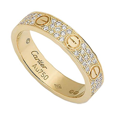 cartier diamond love ring|cartier love interlocking ring.